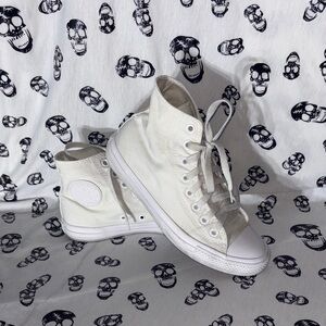 Converse White High-Top Sneakers